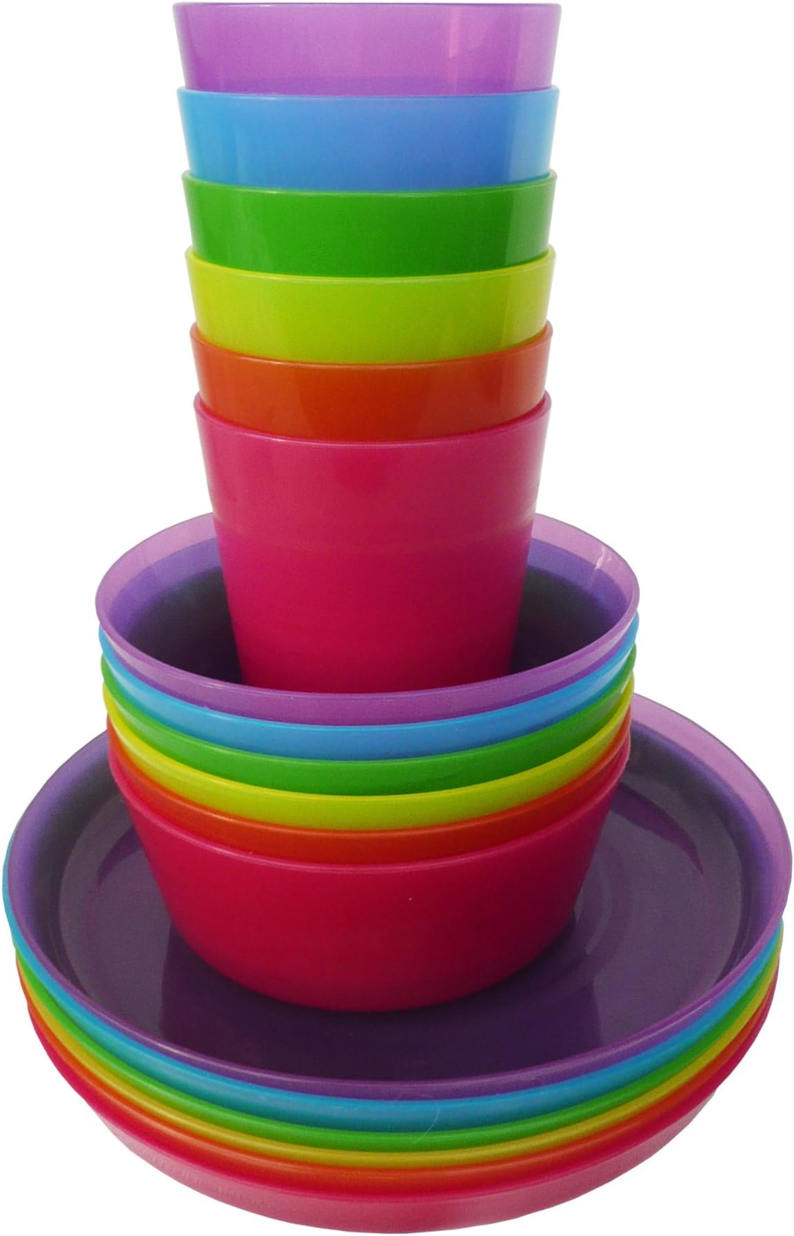 Ikea Kalas Children's 18Piece Plate/Bowl/Cup Set, Dishwasher and