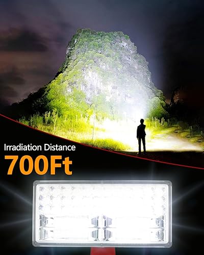 Miniatura 7 de Luz de 20 V para batería Craftsman V20 de iones de litio, 40 W 4200 lm para luz Craftsman con puerto USB de 5 V2.1 A, puerto tipo C de 18 W, cabezal