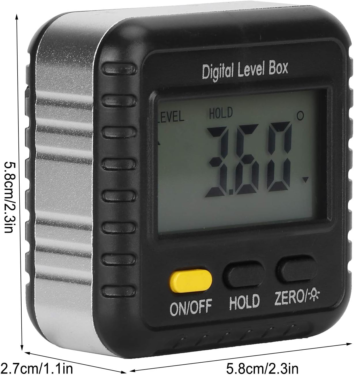 Digital Inclinometer, 360 Degree Mini Angle Finder Protractor Carpentry Woodworking Tool Without Horizontal Bubbles for Construction