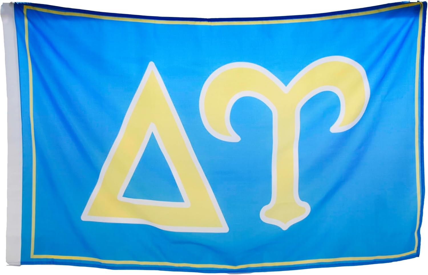 Delta Upsilon Fraternity Greek Letters Flag, Two-Color Design