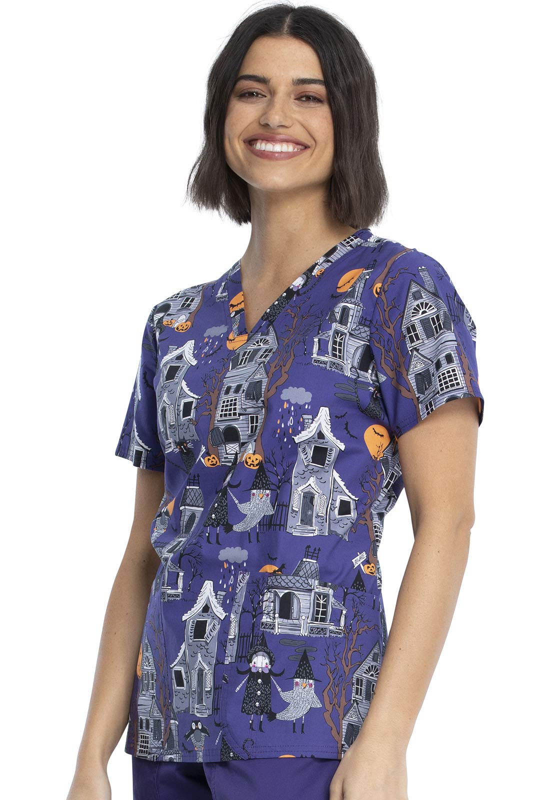 CHEROKEE Damen Klassisch Krankenhauskleidung, Oberteil