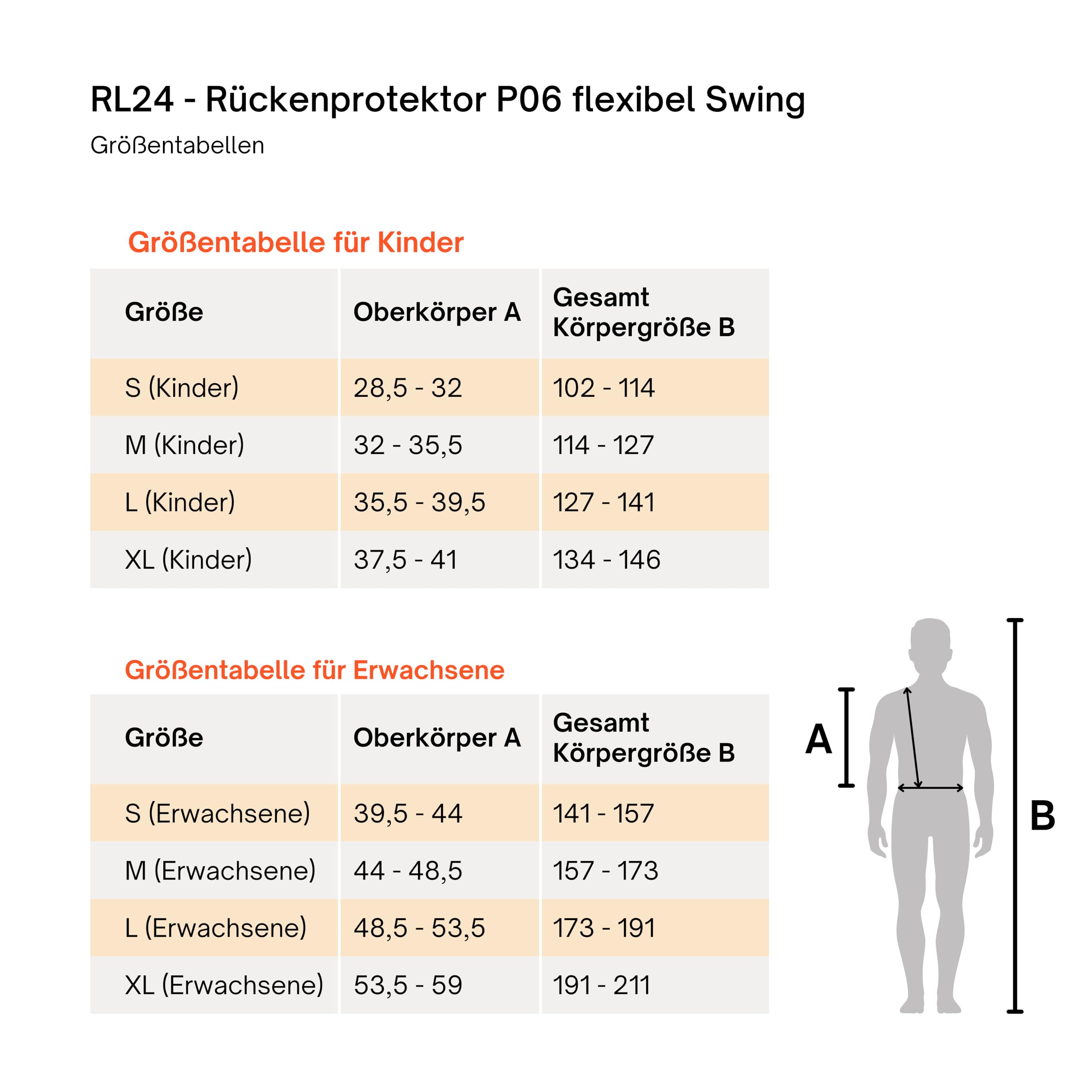 RL24 - Rückenprotektor P06 flexibel Swing | Protektorenweste aus Hightech-Materialien | Schutzweste für Reiter | Schutz f. Wirbelsäule & Steißbein | Reitweste in Schwarz | f. Kinder & Erwachsene