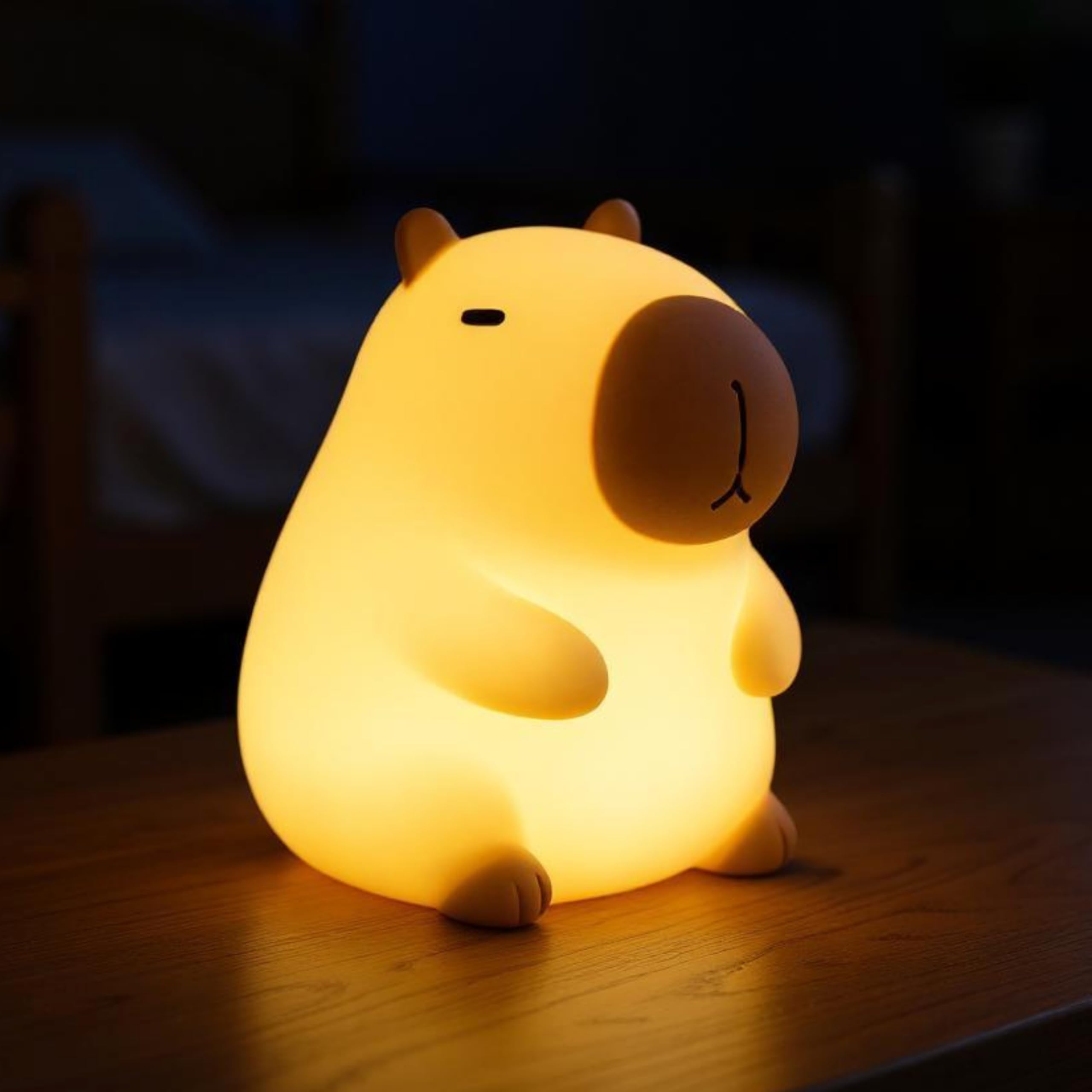 Live SoGOOD Silicone Night Lamps Baby Night Light, 7 Color Touch Control, USB-C Rechargeable, Timer Function, Washable, Bedside Lamp for Kids Room, Comfort Night Gift, Joey