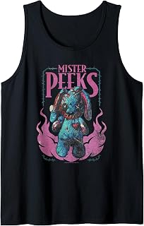 Call of Duty Mister Peeks Zombie Bunny Flames Video Game Tank Top
