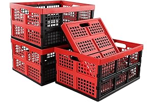 Ramddy Collapsible Milk Crates for Easy Storage