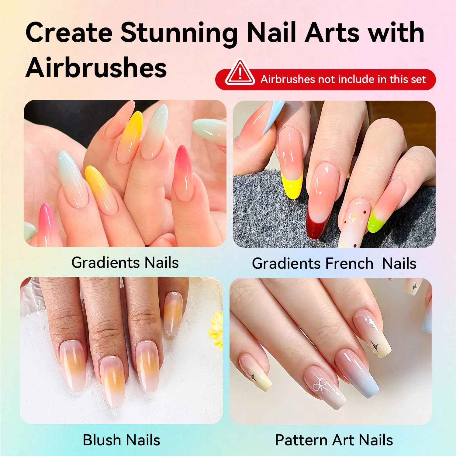 JODSONE Vernis à ongles gel aérographe, 32 couleurs, pas de dilution, forte opacité, couleurs fortement saturées, idéal pour une utilisation dans le salon à la maison