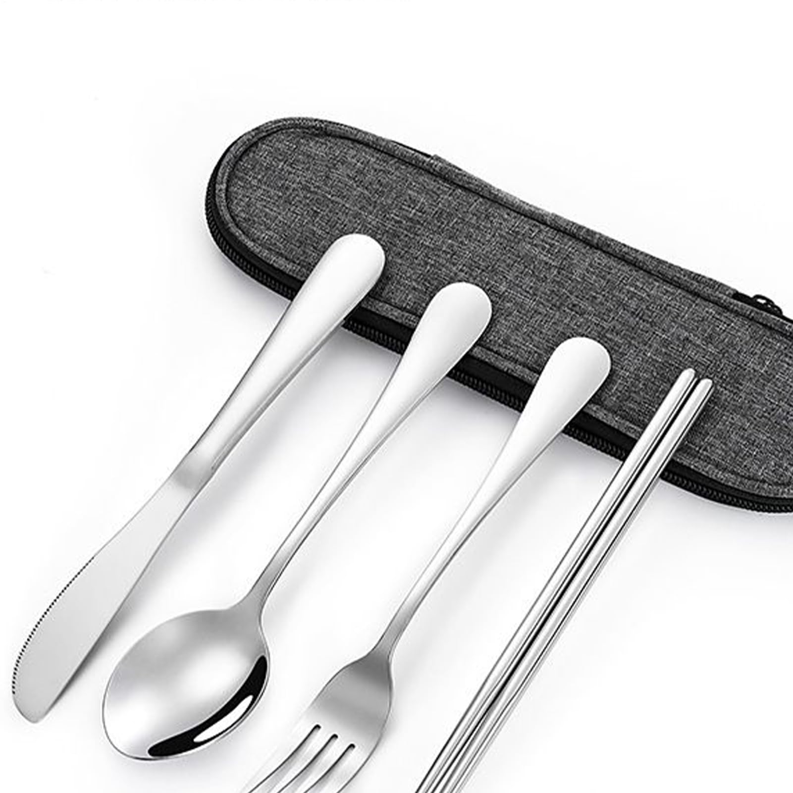 Reisebesteck Set Edelstahl Geschirr Set
