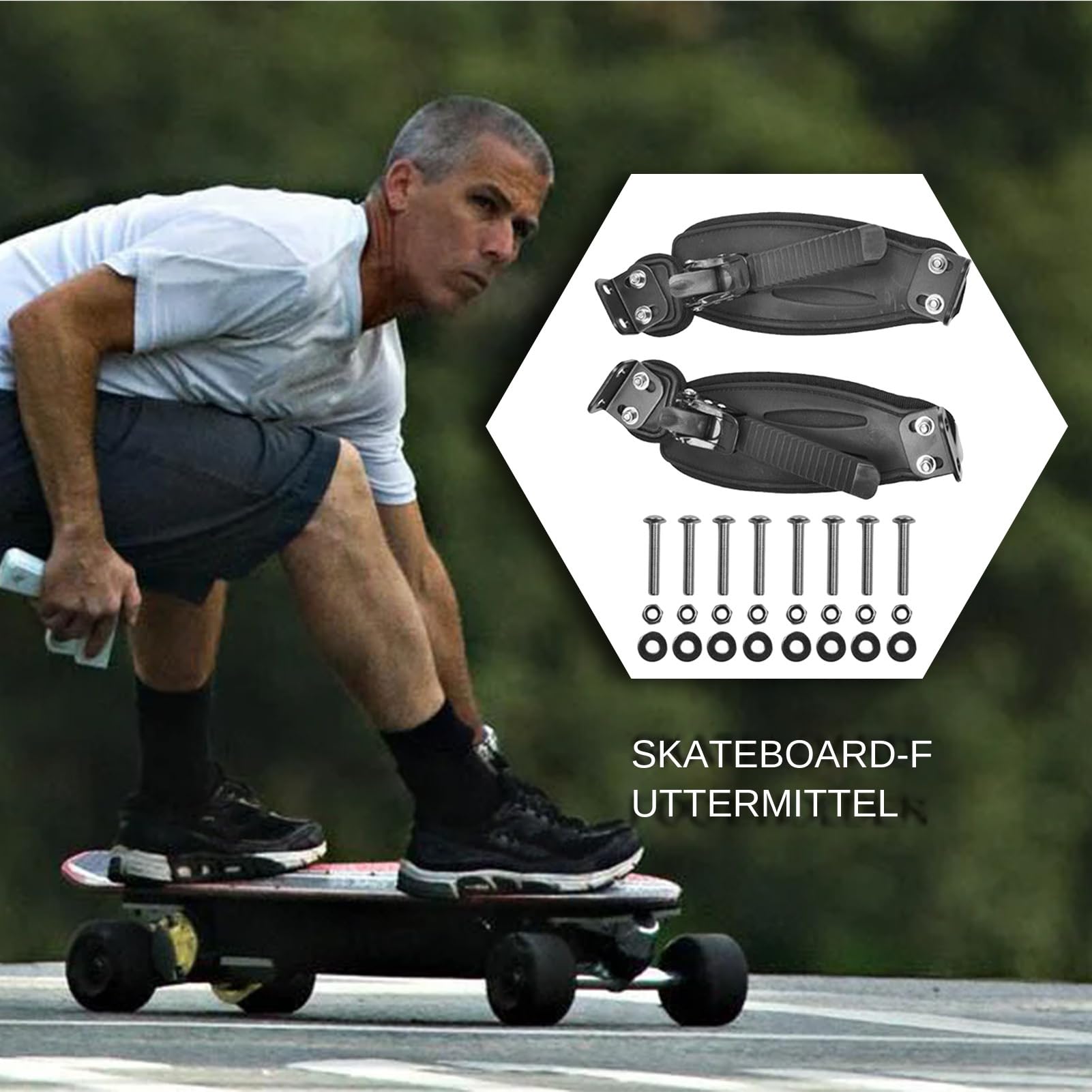 Le support de pied de skateboard Mountain Skew offre un équilibre : améliorez vos compétences en skateboard de montagne avec des pieds qui offrent l'équilibre et la stabilité et le W