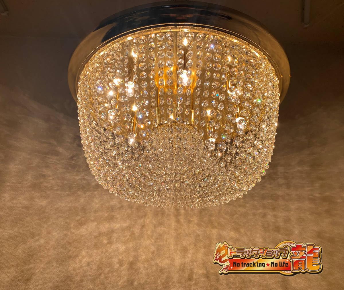 Amazon.co.jp : 即納！Φ63㎝ りんご型 シャンデリア 天吊り フル