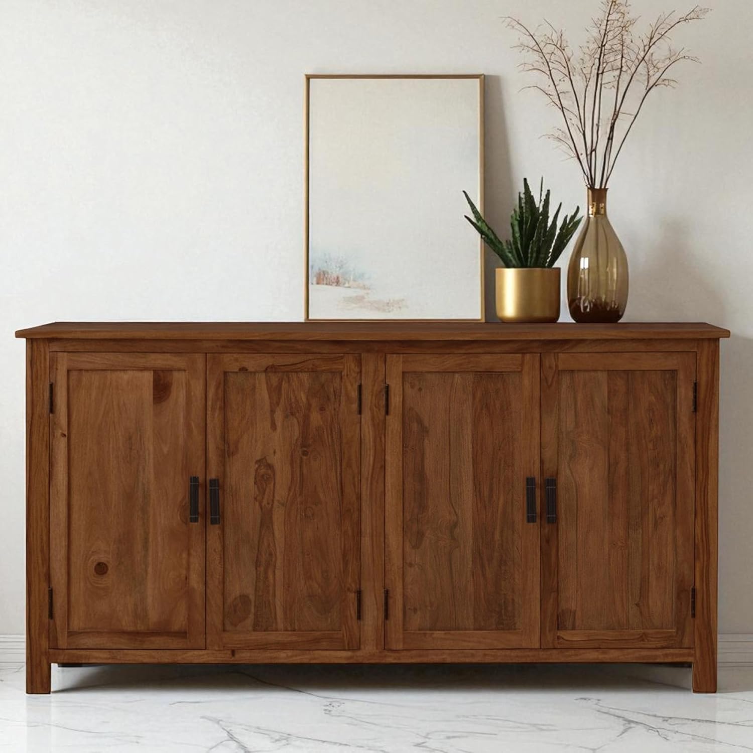 The Attic California Sideboard|Multipurpose Cabinet for Kitchen and Living Room Storage|Crockery Storage|Solid Sheesham Wo... - Review, Price and Buying Guide