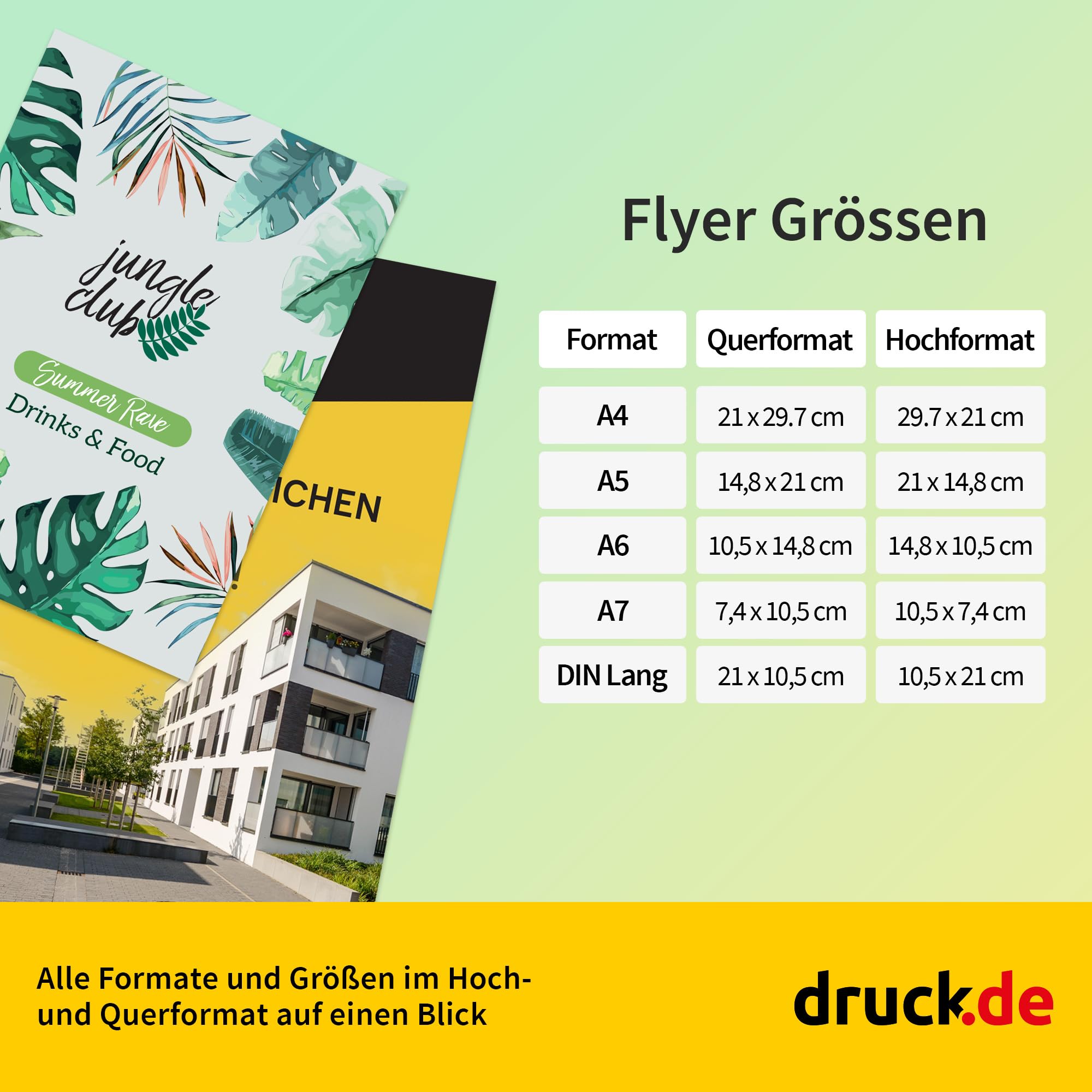Flyer - 500 Stück - A5 - hoch - beidseitig - Standard 170g glänzend | Flyer drucken, 500 Stück, A5, Hochformat, Standard, 170g Papier, beidseitig, glänzend