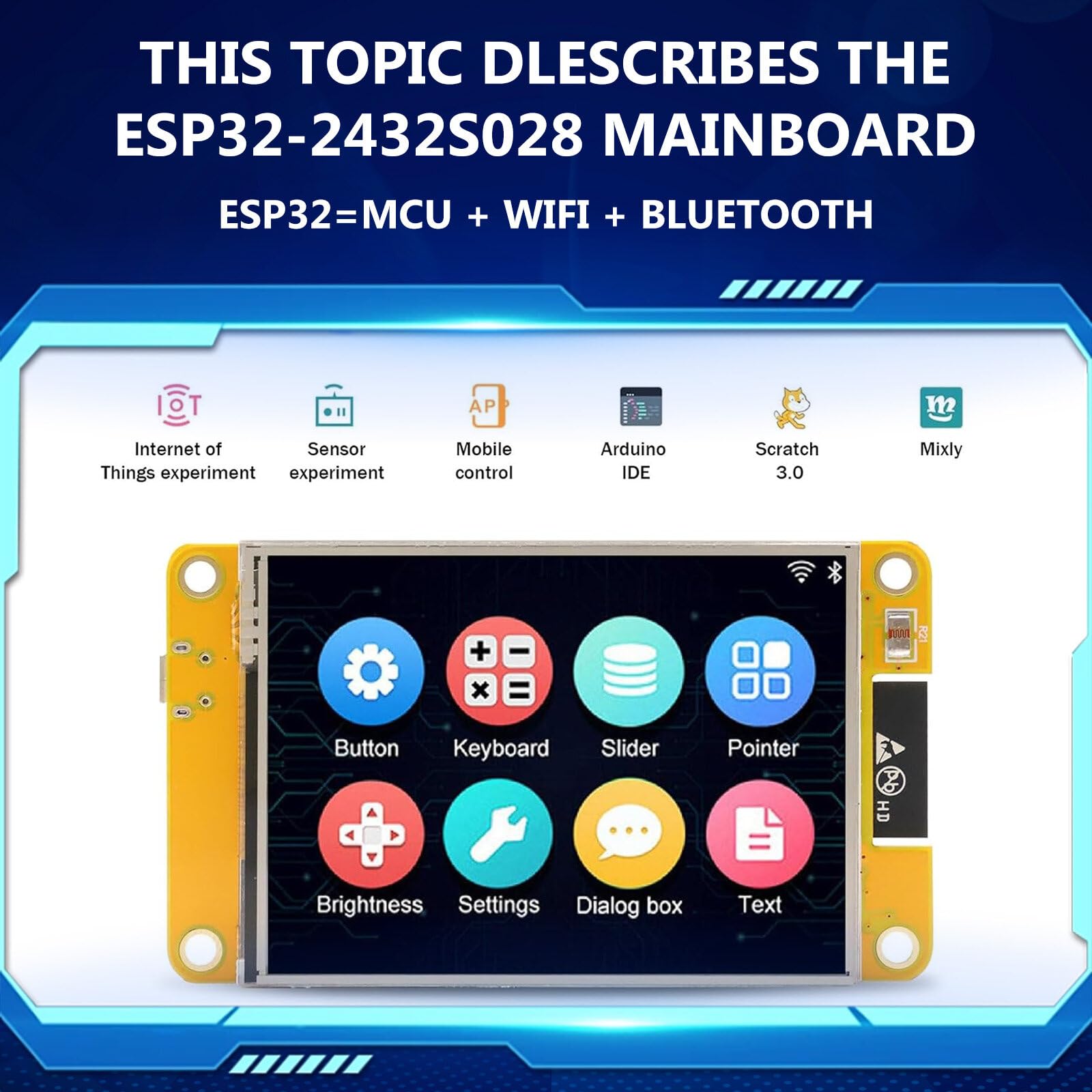Scheda Di Sviluppo ESP32 Con Display | WiFi E Bluetooth | Touch Screen | Compatibile Con Arduino E LVGL | Per IoT - Foto 8