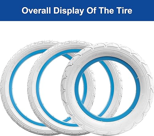 Miniatura 6 de 1 neumático delantero de 12 12 x 2 14 (62-203) y 2 neumáticos traseros de 16 x 1.75 pulgadas (47-305) (1+2) adecuados para cochecito individual y
