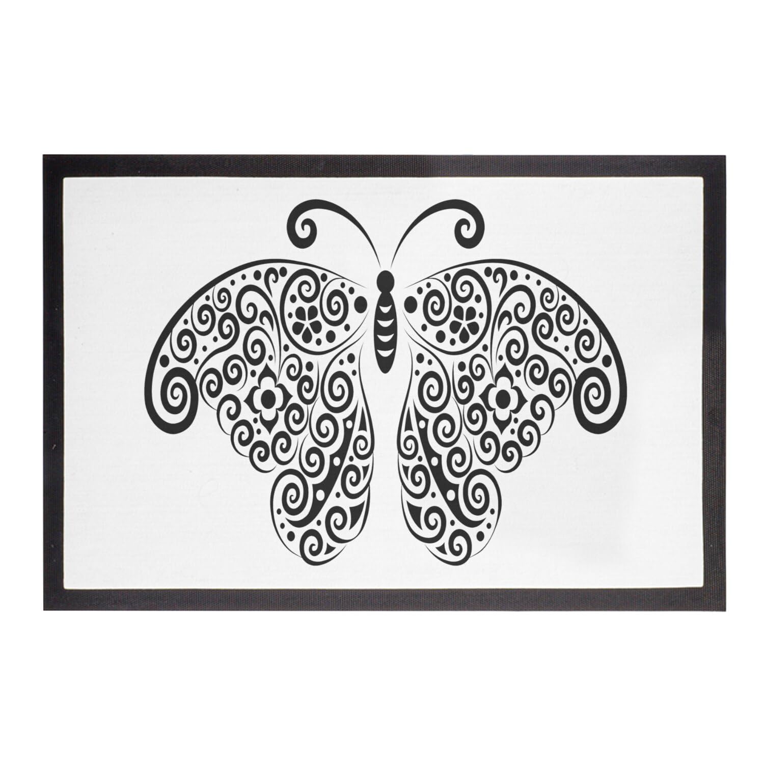 Paillasson papillon arabesque pour sublimer l'entrée de votre maison