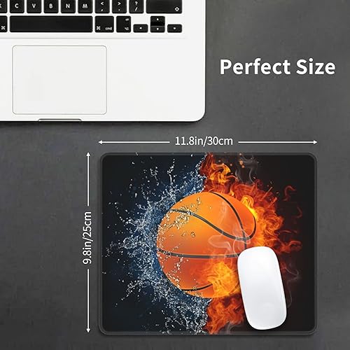Miniatura 4 de Alfombrilla de mouse de baloncesto con temática deportiva para niños, adolescentes y hombres, alfombrillas de mouse lavables para oficina, hogar,