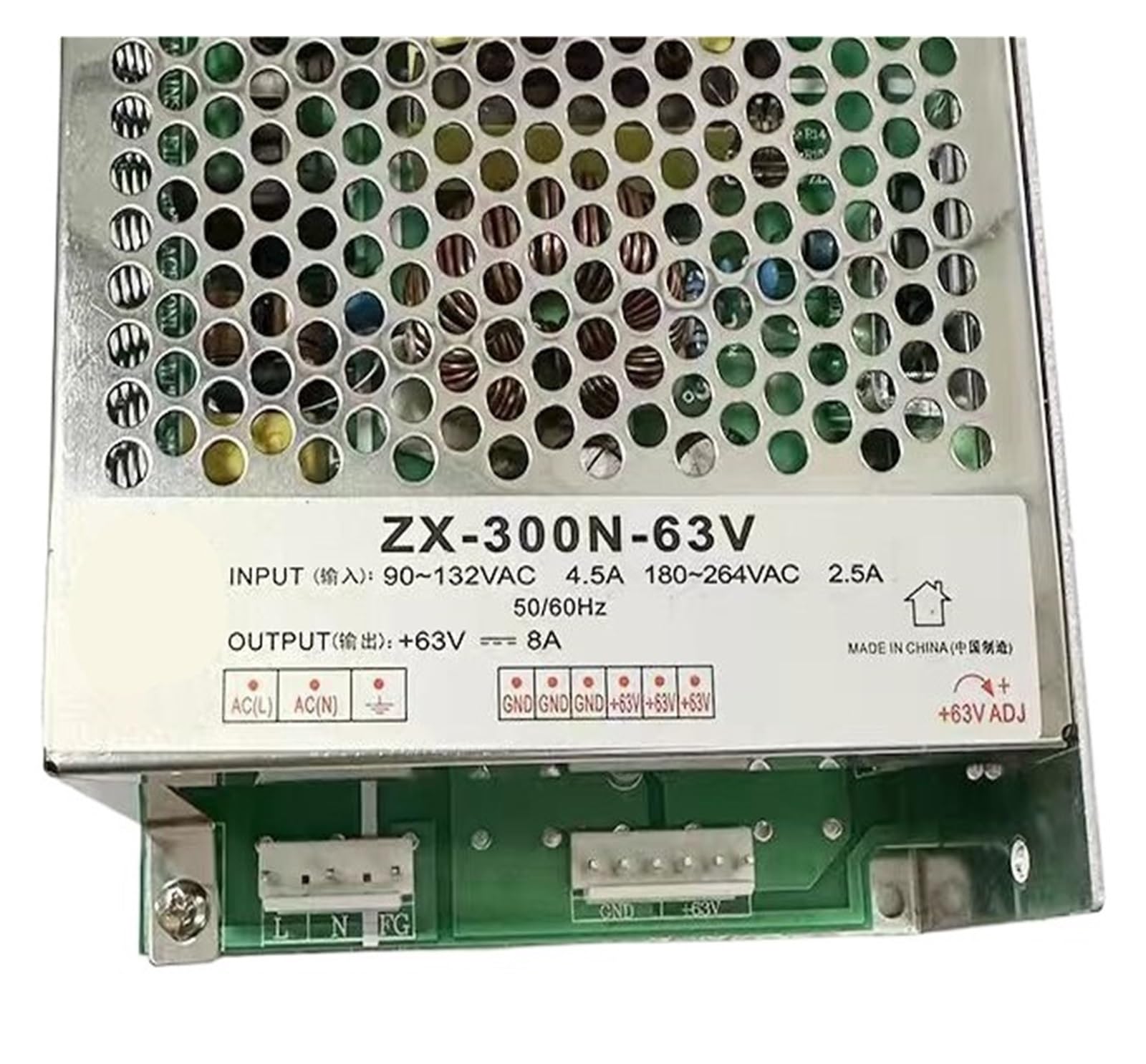YMUGUEGH Power Supply 63V8A 300W ZX-300N-63V