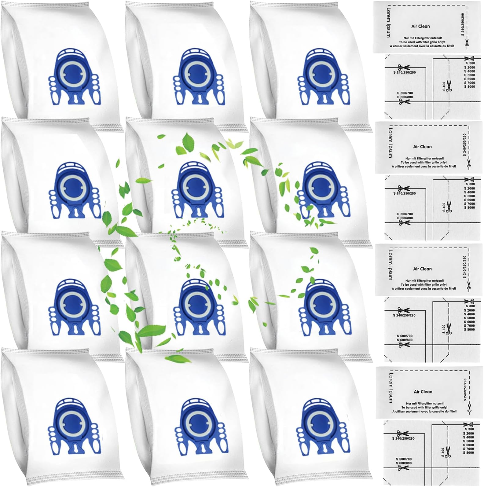 10 Sacchetti Per Aspirapolvere Miele Con Filtri E Deodoranti – Per C1, C2, C3, S2, S5, S8 E Altri - 2