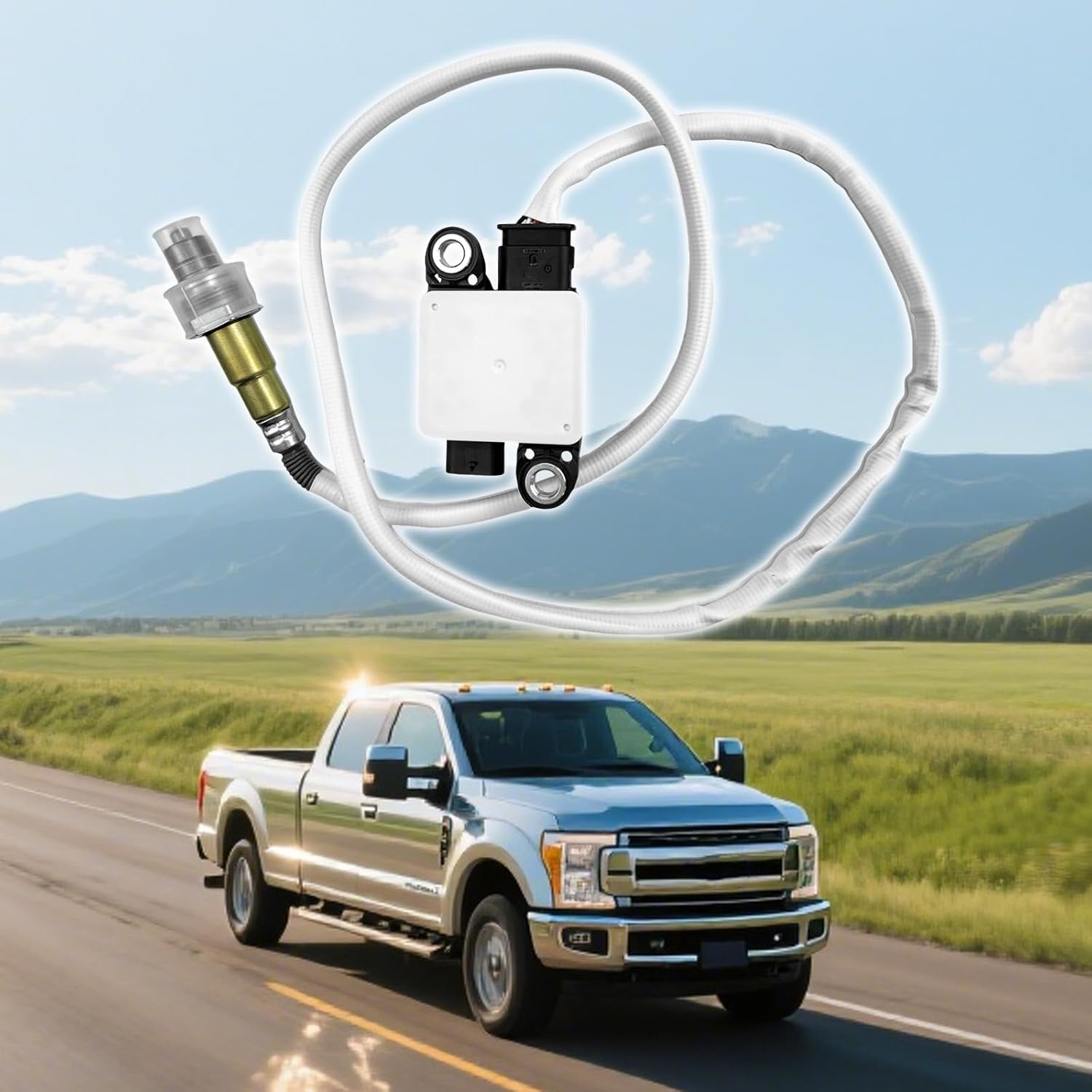 JC3Z-5L239-C Diesel Exhaust Particulate Sensor Fit for 2017-2022 Ford F150 F250 F350 F450 F550 Super Duty 6.7L V8 Replacement for 0281006766 0281007522 HC3Z5L239D HC345L239DA