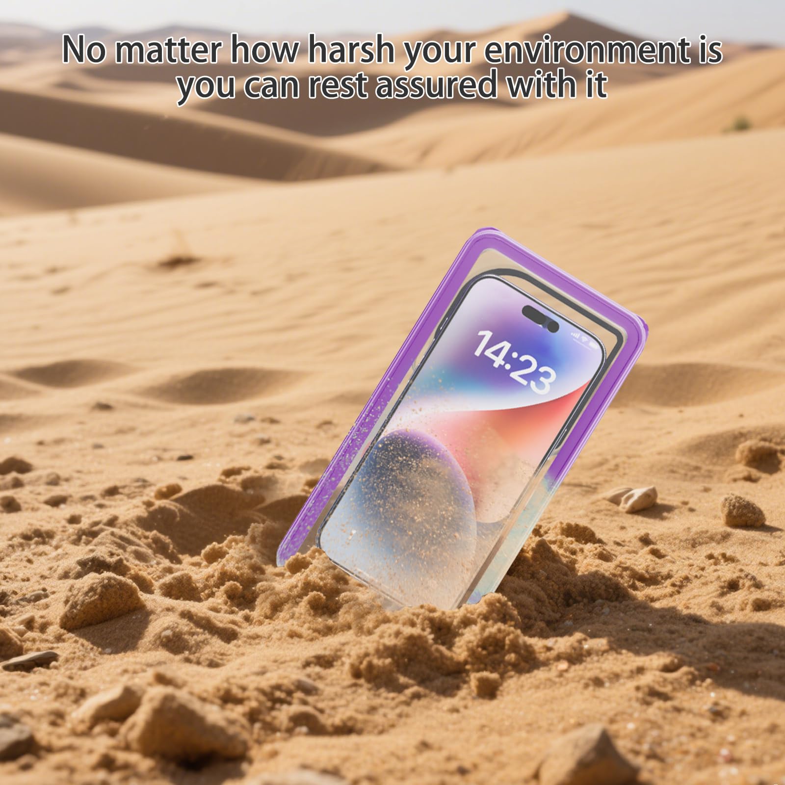 Funda impermeable de alta calidad, doble sellado, pantalla táctil subacuática, autocomprobación de fugas, 100 pies IPX8 + IP68, a prueba de polvo y caídas, funda impermeable de 7.9 pulgadas para