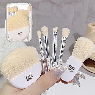 Juego de 6 mini brochas de maquillaje con est...