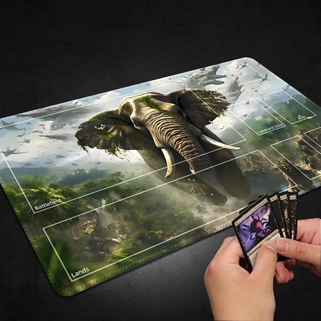 Foto 5 de 5 de Malqiqi Alfombrilla de Juego para MTG y TCG Con Bolsas de Almacenamiento - 24 x 14 Pulgadas