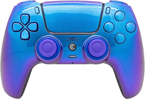 Miniatura 53 de Custom Wireless Controller Compatible with PS5 - Multiple Designs Available (Abstract Fusion) Abstracto Fusión,Galaxia Inferno,Jokester,Camuflaje