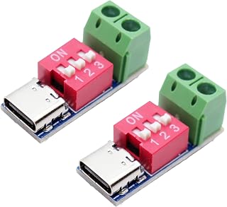 YMS PARTS 【2個入】USB-C PDトリガーモジュール ディップスイッチ式 (2)