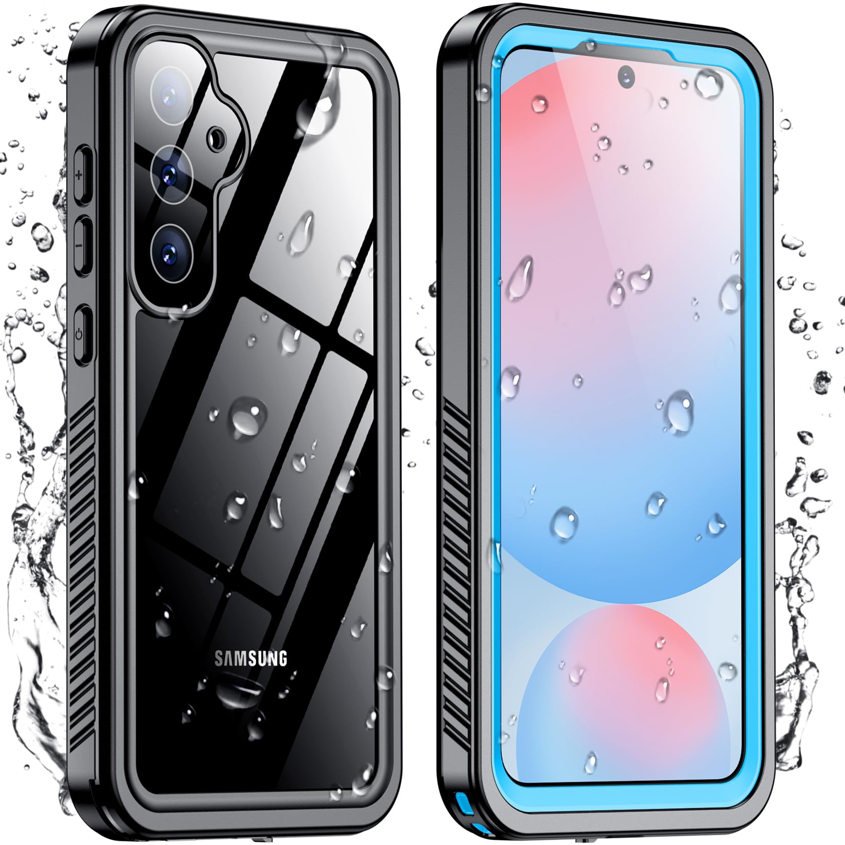Coque étanche Samsung S24 FE robuste protection intégrale bleu - 8