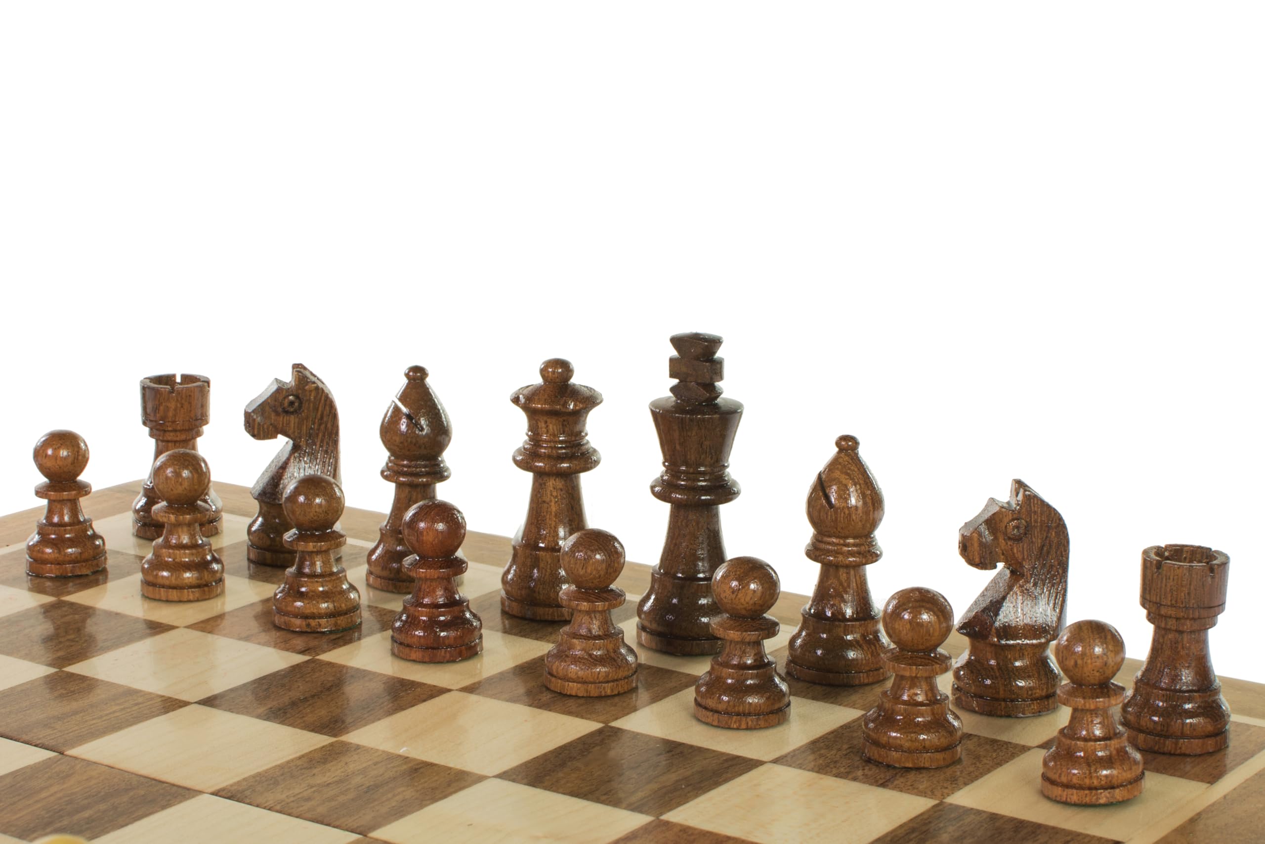 Sunrise Chess & Games Eleganti scacchi all'alba, Sunrise Chess Set di scacchi magnetici con scacchiera intarsiata da 30 cm: eleganza e mobilità per la migliore esperienza di gioco