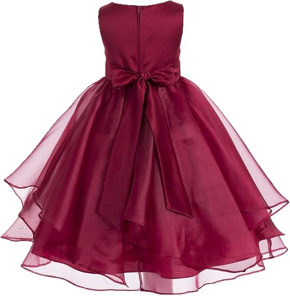 ekidsbridal Organza Flower Girl Dress Pageant Gown Special Occasion Dresses 012s