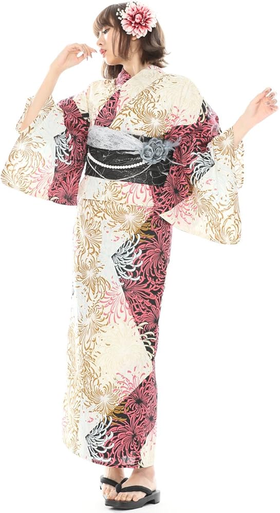 Amazon | SWEET ANGEL 浴衣 セット レディース 帯 下駄 etc 女性