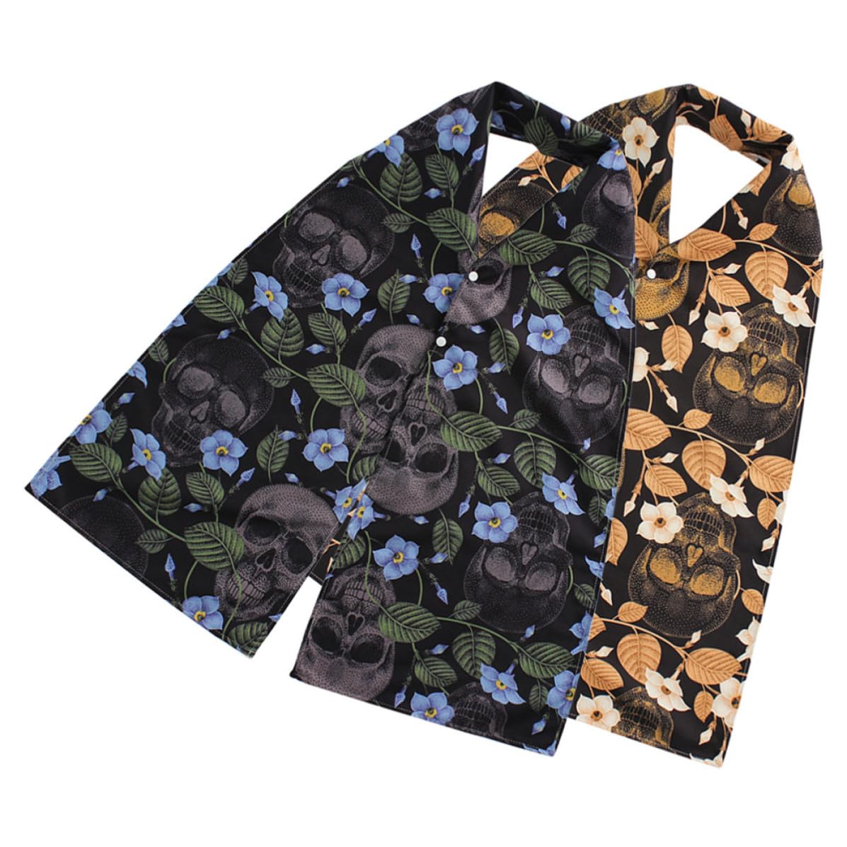 Abaodam 6 Stück Waschbarer Erwachsenen Lätzchen Essschal aus Polyester mit Vollem Schutz und Stilvollem Druckdesign für Senioren und Damen Beim Essen