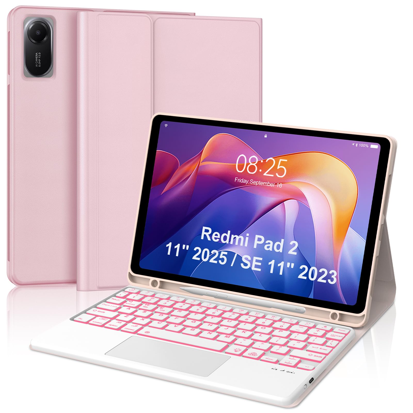 Touch Keyboard Case for Xiaomi Redmi Pad 2 11 Inch 2025 & Redmi