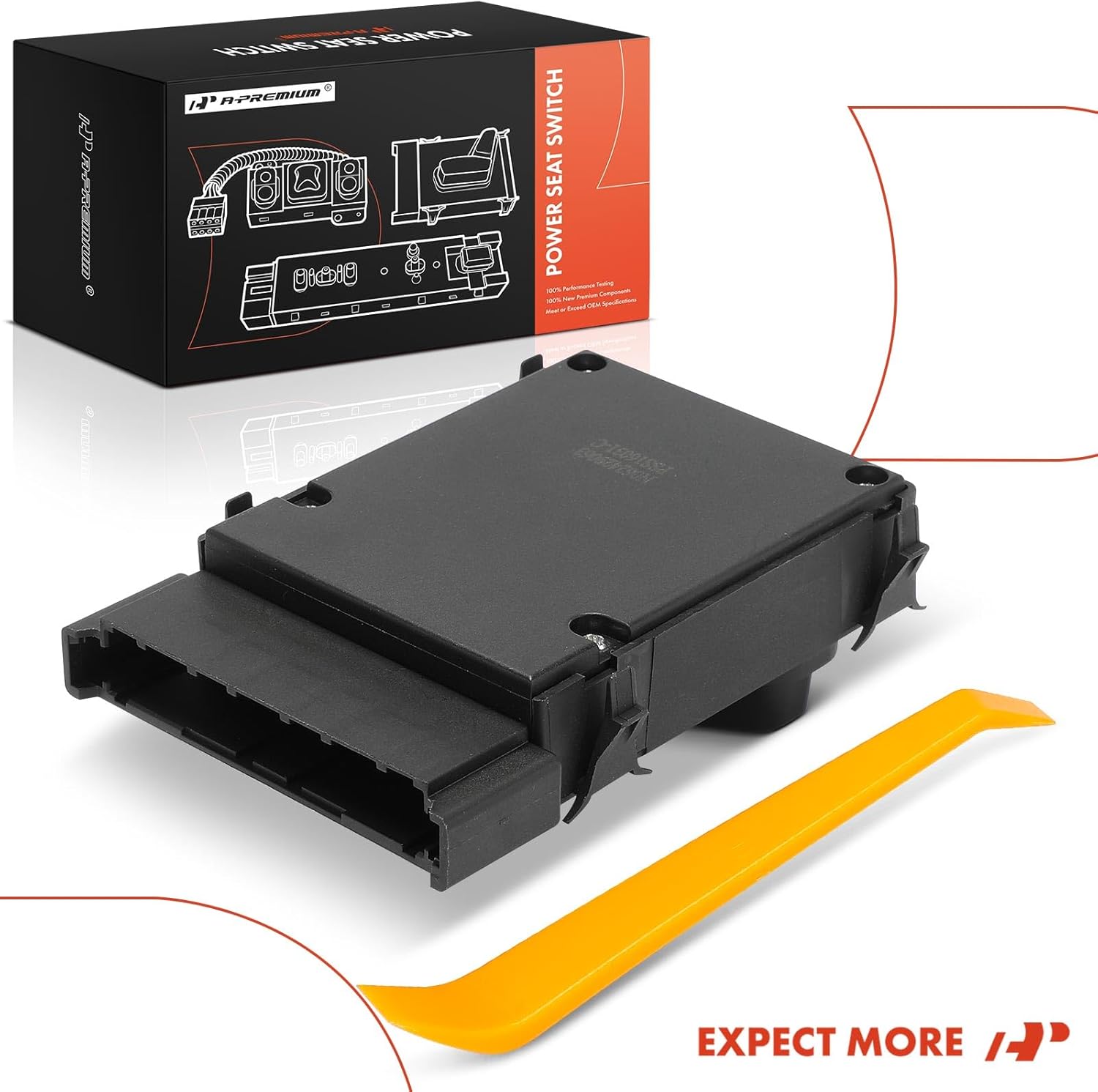 A-Premium Power Seat Adjuster Switch Compatible with Dodge Grand Caravan 2016-2019 & Ram 1500 2019 & Jeep Compass 2017-2018 & Chrysler Pacifica 2017-2019, Front Left Driver Side