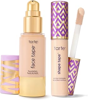 tarte face tape foundation and shape tape ful...