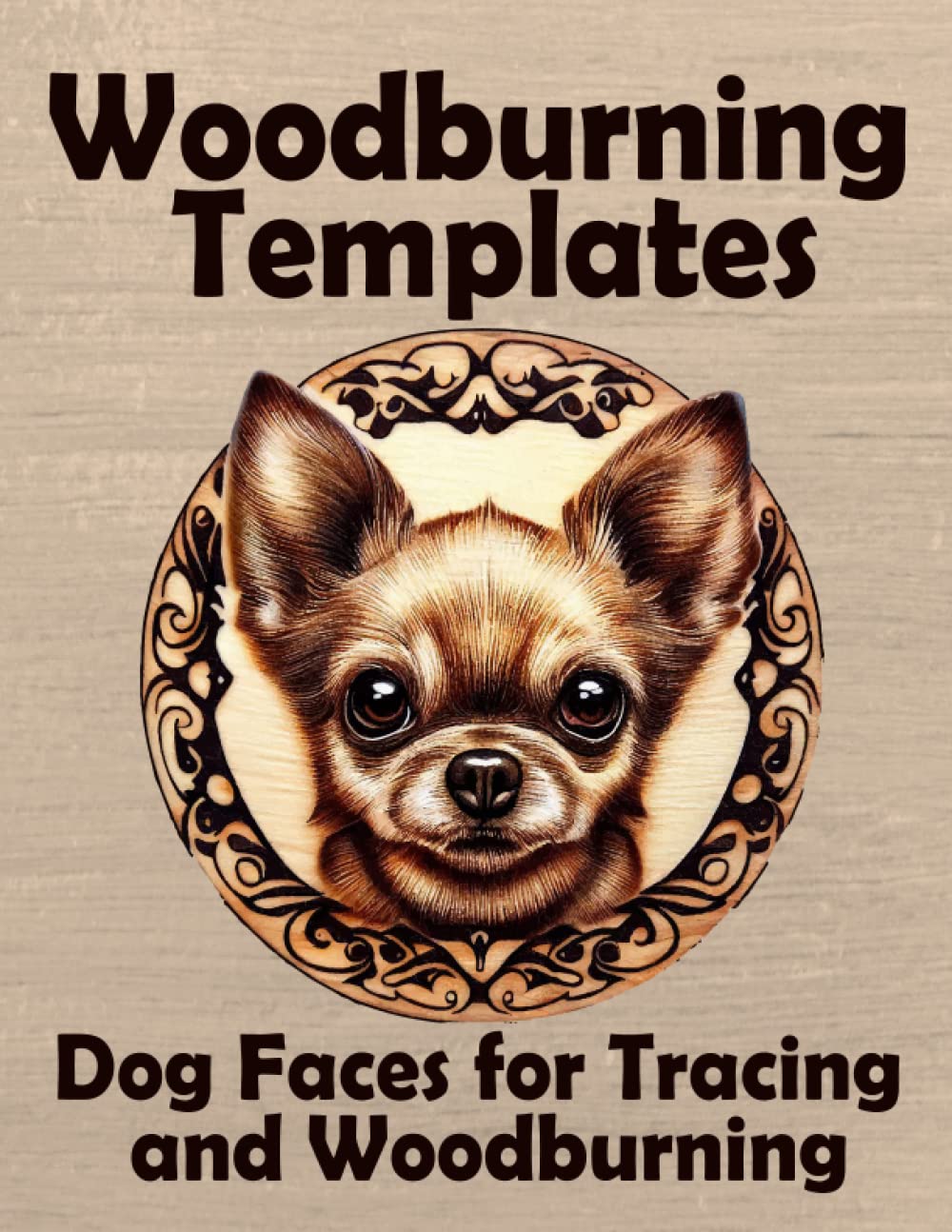 Woodburning Templates: Dog Faces for Tracing and Woodburning pyrography