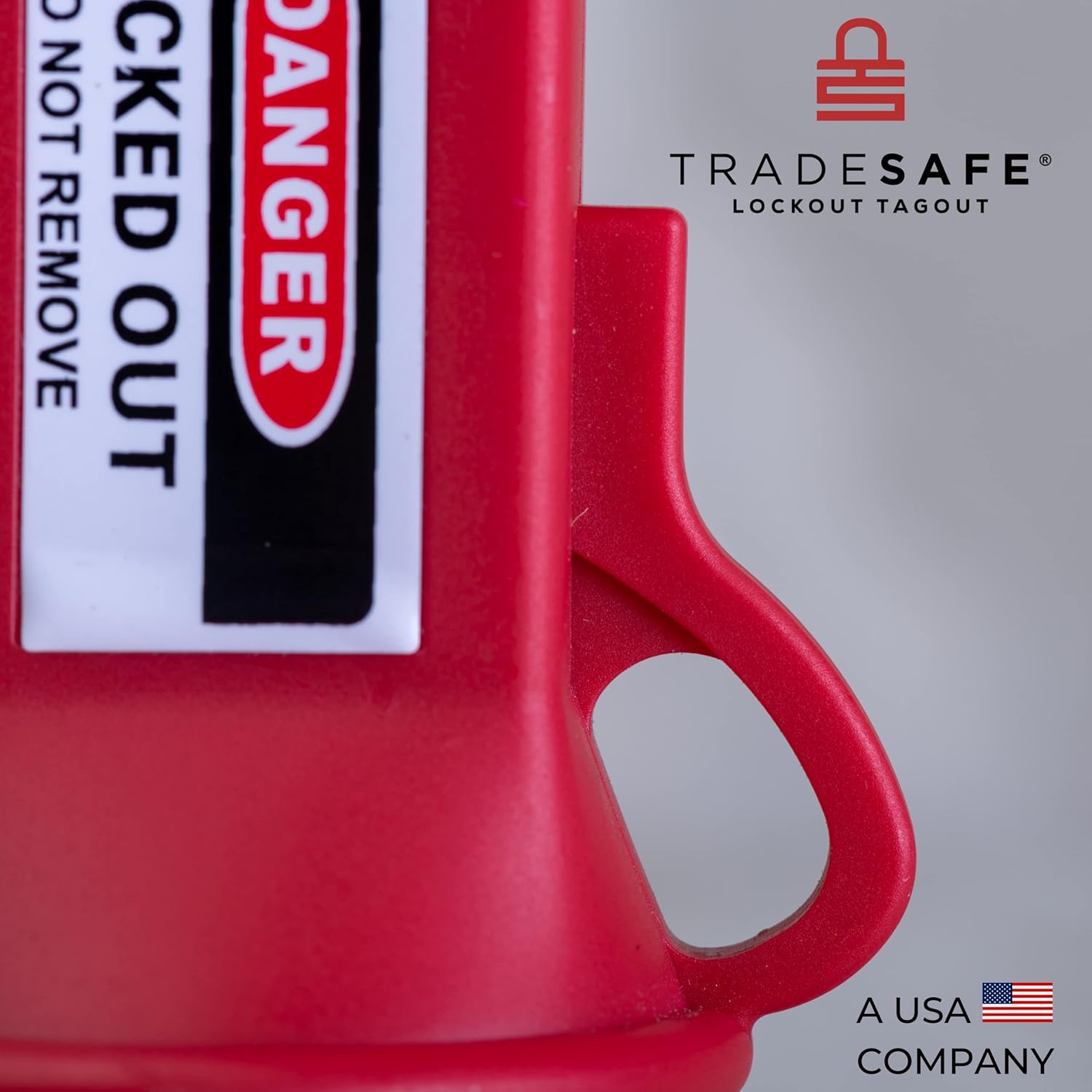 TRADESAFE Pin and Sleeve Socket Lockout Device - Electrical Lockout Tagout for Pin and Sleeve Receptacles, 1¹⁄₂" Diameter, LOTO Device for Lock Out Tag Out Procedures