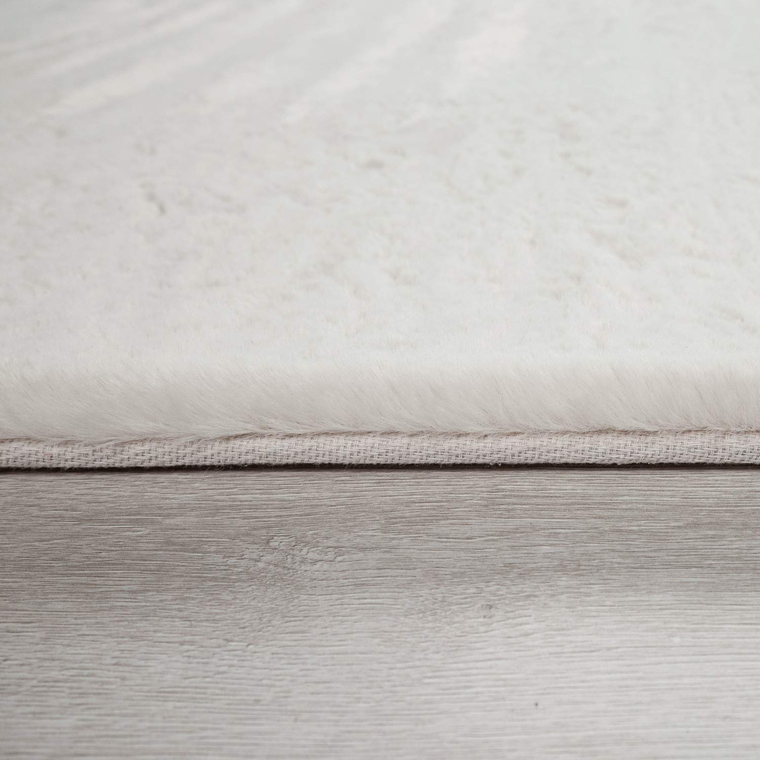 Hochflor Teppich Läufer - Super Flauschig, Creme 100x200 Cm, Perfekt Für Wohnzimmer & Schlafzimmer