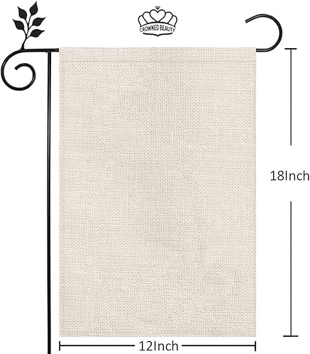 Miniatura 6 de Bandera Crowned Beauty Hello Spring para jardín floral de 12 x 18 pulgadas bandera pequeña vertical de doble cara, decoración exterior para patio,