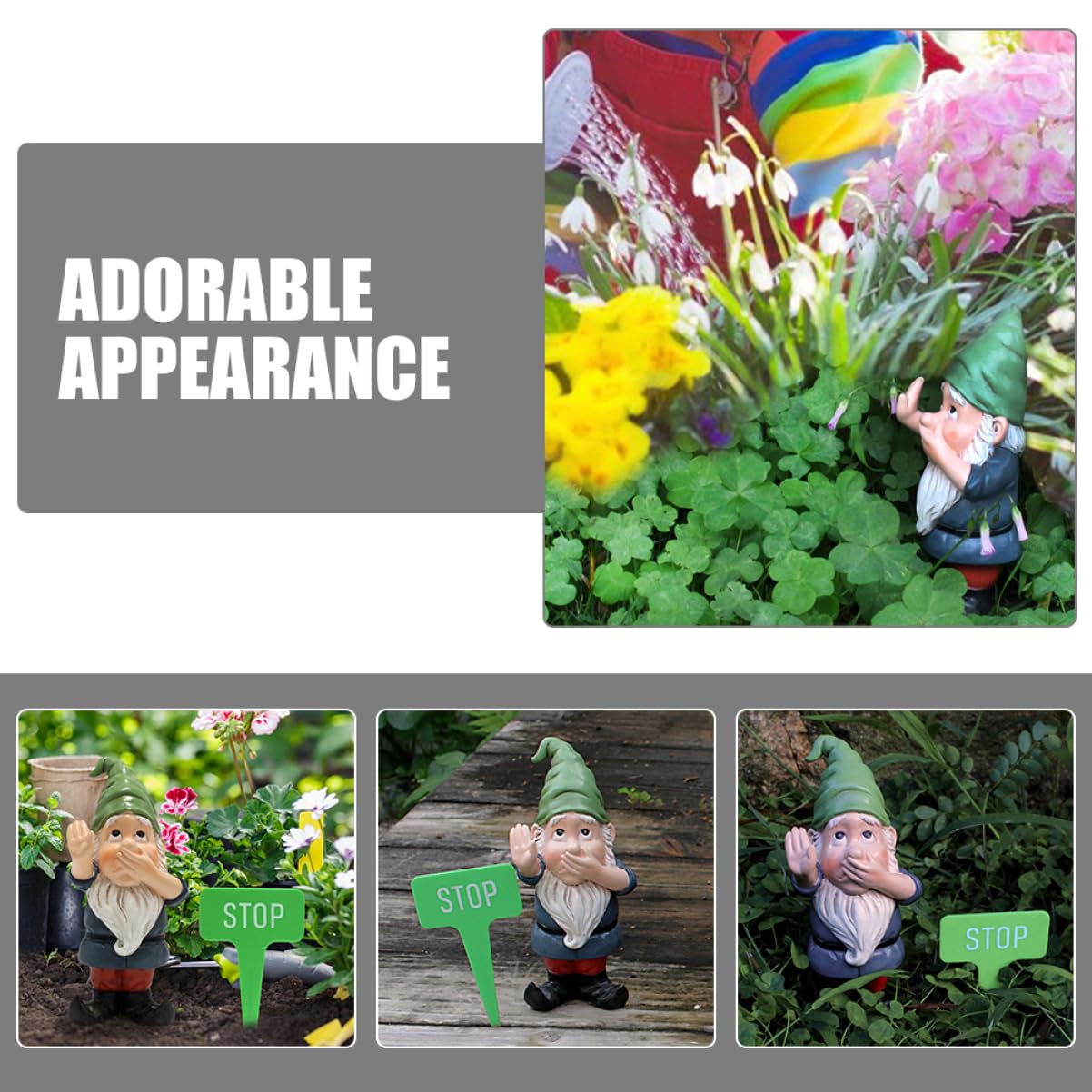 Happyyami 5sätze Miniature GNOME Figurine Lustige Gartendeko Für Gartenliebhaber Weihnachtsdekoration Wetterfestes Design Kreative Geschenkidee Für Freunde Und Familie