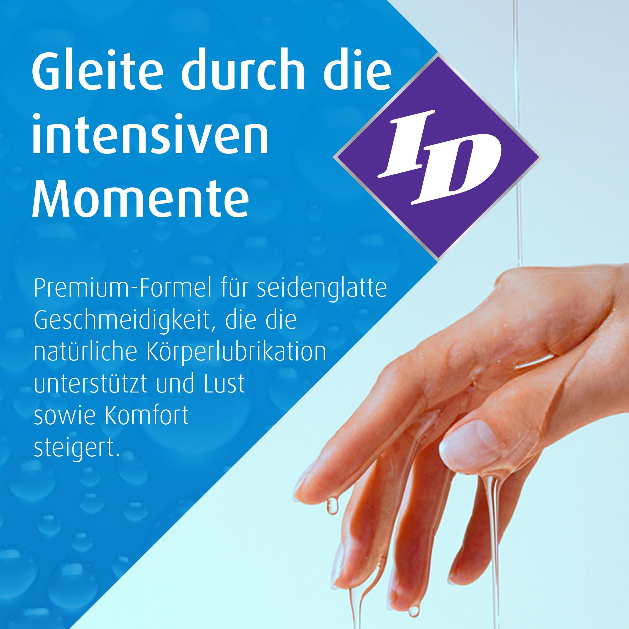 ID Glide Gleitgel auf Wasserbasis, geschmacksneutral, Premium-Gleitmittel für unbeschwerten Sex, 1.900 ml – Ihr Premium-Gleitmittel auf Wasserbasis für diskrete und intime Momente. Kondomverträglich.