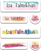 Vista 17 de Paquete Variado de Etiquetas Personalizadas con Nombre Infantil para Guardería (180 unidades), Impermeables, Aptas para Lavavajillas, Calcomanías