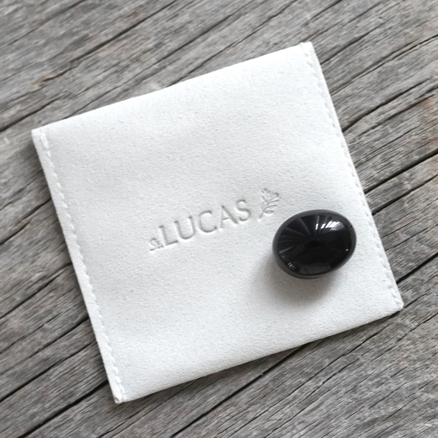 モリオン タリスマン【黒水晶のお守り】フラワーオブライフポーチ付き LUCAS…