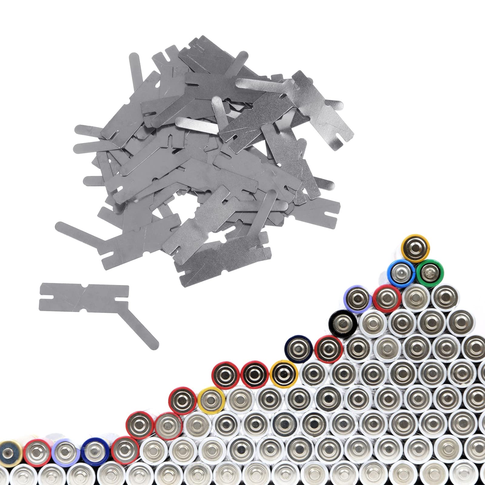 100Pcs 18650 Nickel Sheet Nickel Sheet Belt For Welding Machine Batteries Connection Sheets Nickel Strips For Welding 18650