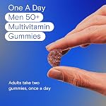 One A Day Gummies Men's Multivitamin 50 + - Advanced Multivitamin Capsules with Brain Function and Immunity Support, Formulated with Vitamins and Minerals for Men 50 +, 130 Gummies