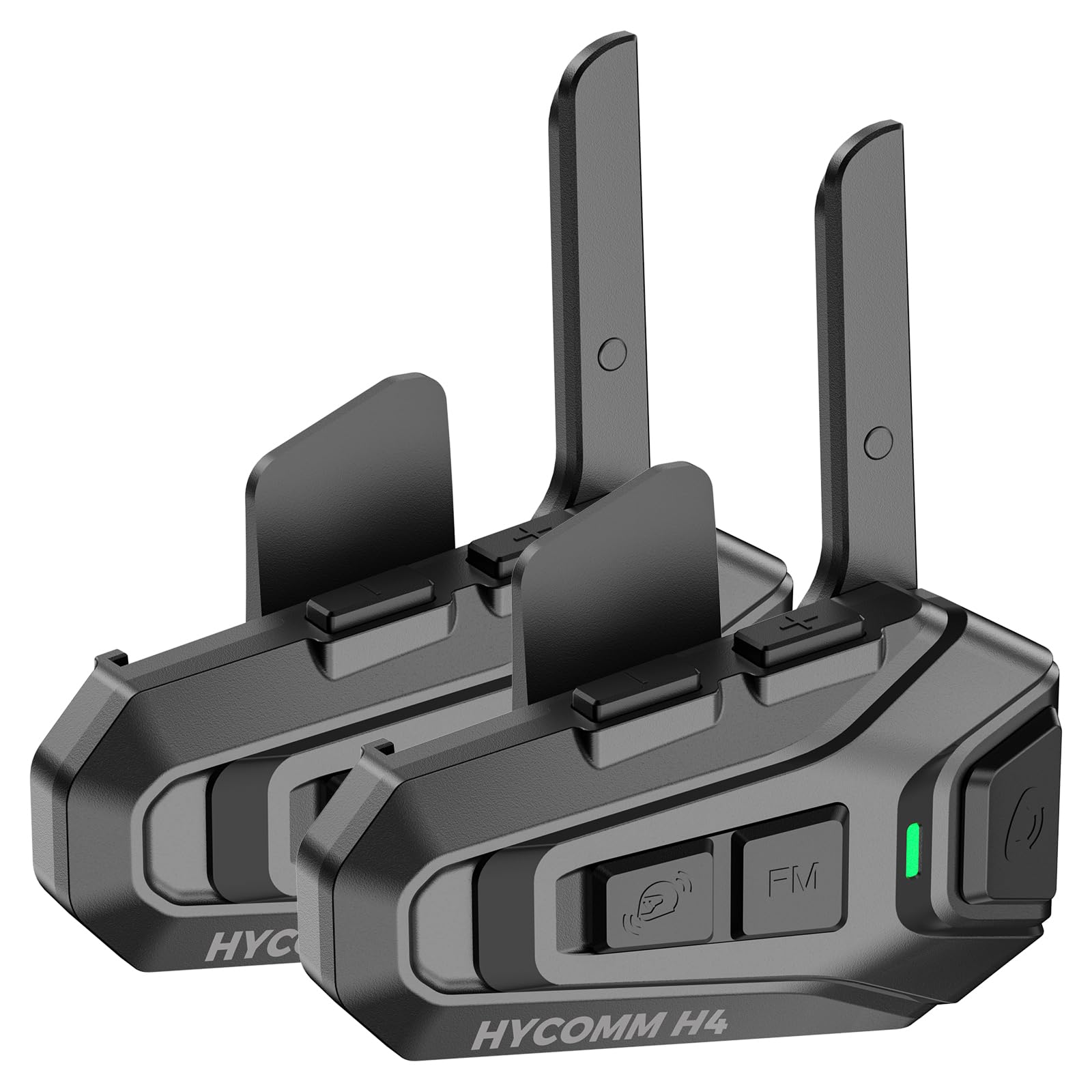 H4 Motorcycle Helmet Bluetooth Headset with Dual-Chip Bluetooth 5.1, 4-Way 1.2 Miles Intercom, Audio Multitasking, 35H Talk Time, Noise Cancellation, IP67 Waterproof, HD Speakers (2 Pack)-picture-15
