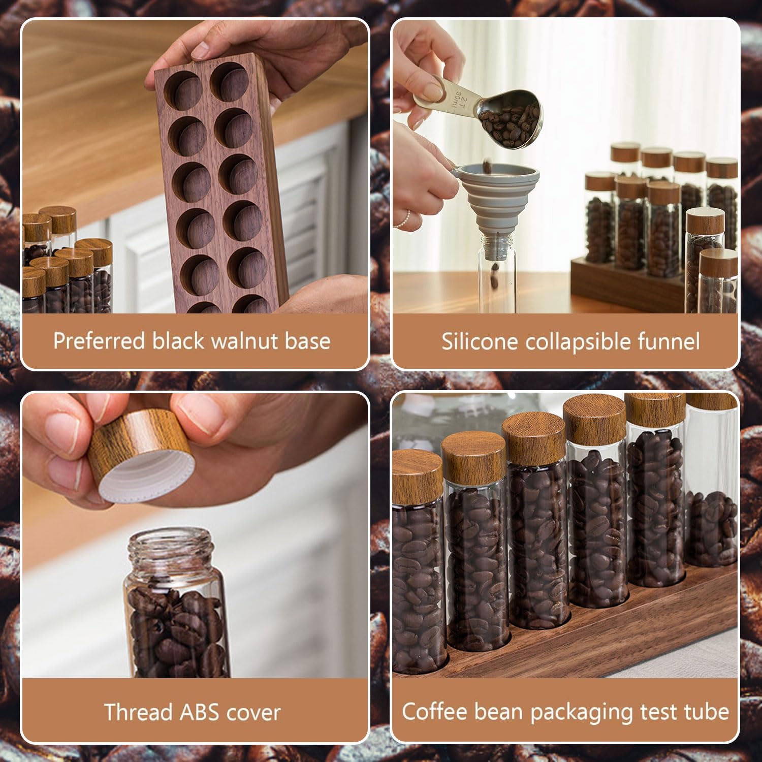 Primst Glass Coffee Beans Storage Tubes - Image 4