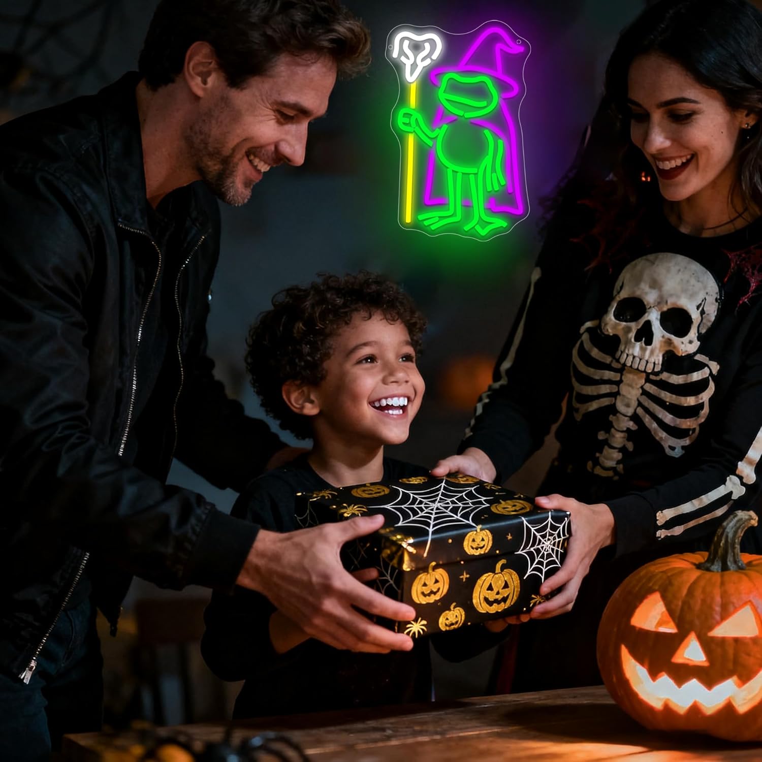 Frog Witch Neon Sign for Wall Decor Dimmable Cute Frog Neon Light for Man Cave Funny Animal Birthday Gifts for Boys LED USB Powered Anime Sign for Women Room Garage Beer Bar Size13.7 * 9.4In(WZCP292) - Image 6