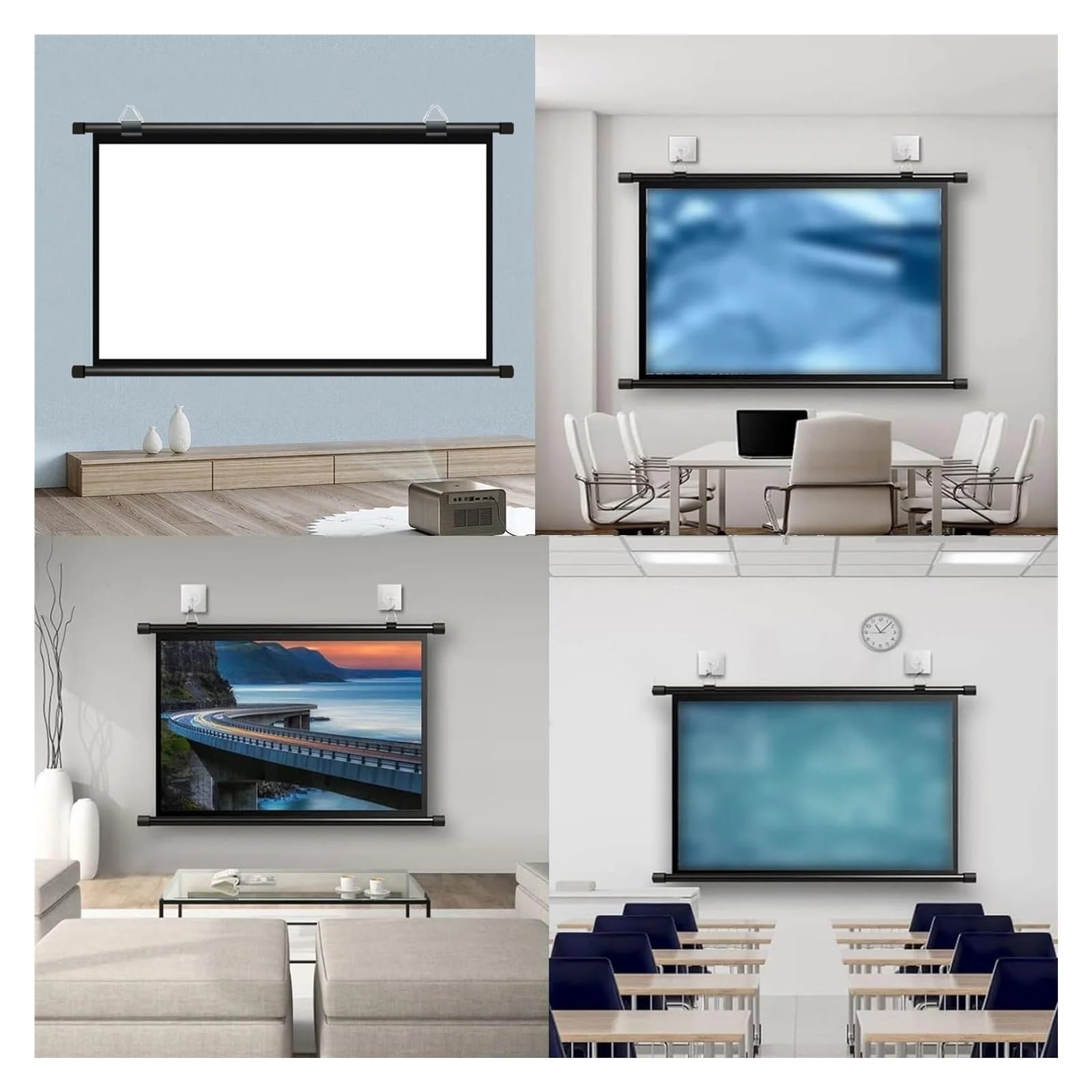 Pantalla De Proyección Portátil 133 Pulgadas