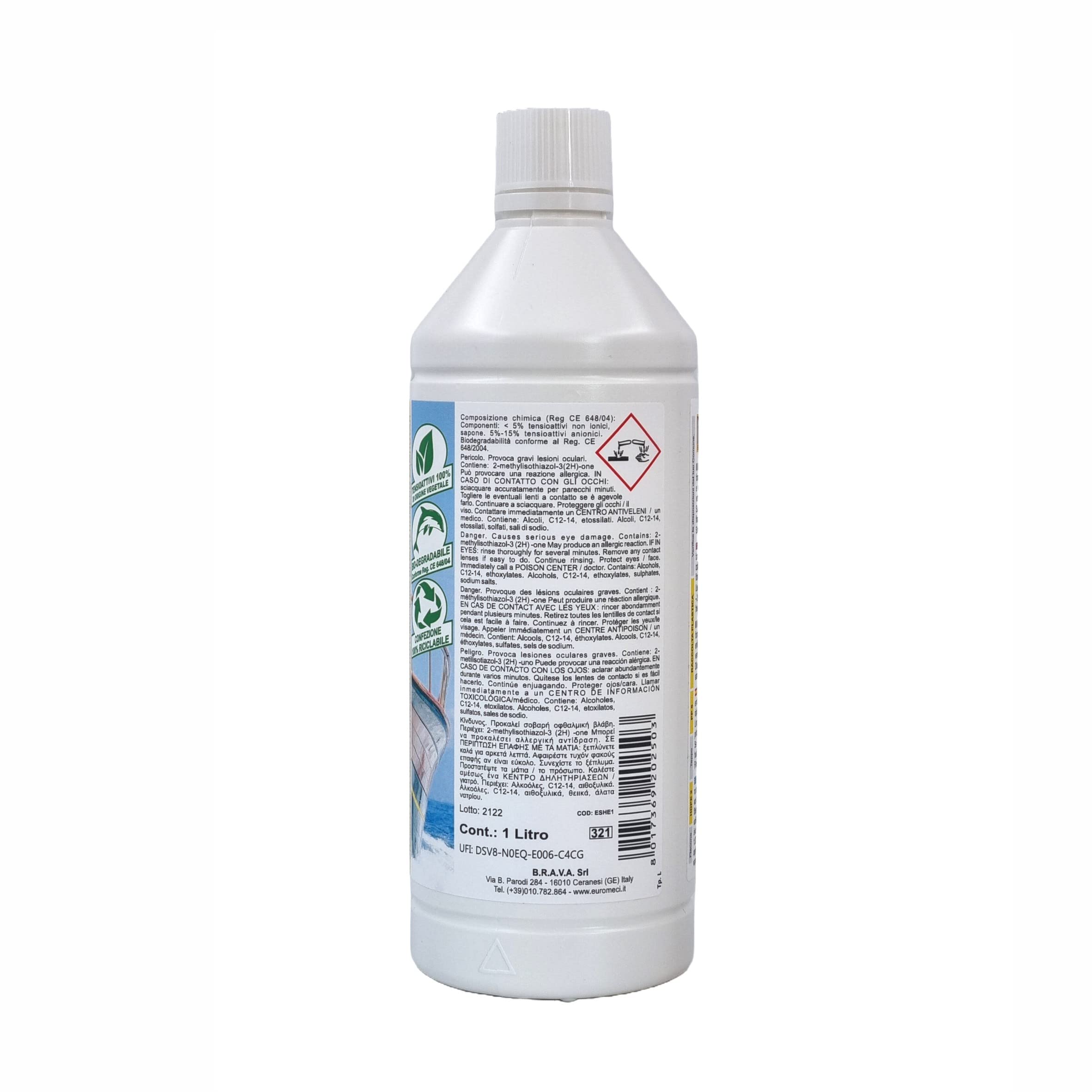 Shampoo Eco, Shampoo Ecologico per Imbarcazioni, 1.000 ml